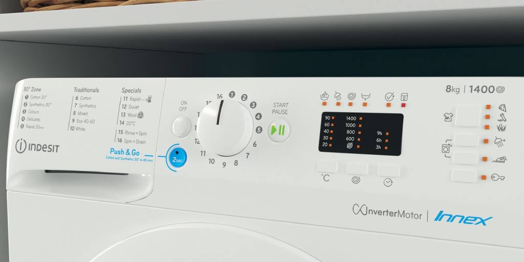 برنامه های شستشوی ماشین لباسشویی ایندزیت قدیمی و جدید + معنی کلمات